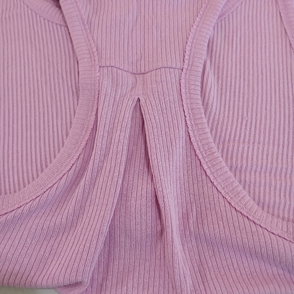 Free People We The Free sz S, L, XL Purple Lilac Racerback Ribbed Henley Tank - Picture 6 of 15